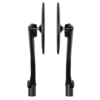 800Wx800H-1111120-3 HIGHSIDER pro Montana-Slim, Handlebar Mirrors, Matt-Black (Pair)