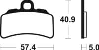 TECNIUM MX/ATV Sintered Metal Brake pads - MOR463