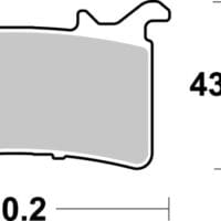 800Wx800H-1117436-1 BREMBO Brake Pads TYPE 07GR99SR Sinter - 07GR99SR