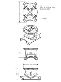 800Wx800H-1118088-2 QUAD LOCK Bike Handlebar/Stem Mount