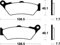 TECNIUM MX/ATV Sintered Metal Brake pads - MOA397