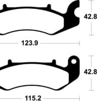 TECNIUM Scooter Organic Brake Pads - ME468