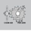 PBR Staal standaard voortandwiel 2298 - 428