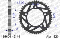 AFAM Rear Sprocket Alu Standard - 520