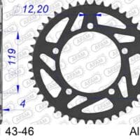 800Wx800H-1122397004-1 AFAM Rear Sprocket Alu Standard - 520