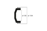800Wx800H-1123599-2 MALOSSI Koppelingshuis met koelribbenring ø 135 mm
