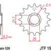 JT SPROCKETS Steel Noise Free Front Sprocket - 520