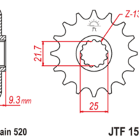 800Wx800H-1124297001-1 JT SPROCKETS Steel Noise Free Front Sprocket - 520