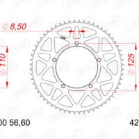 800Wx800H-1124655002-1 AFAM Rear Sprocket Alu Standard - 428