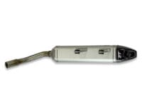 FRESCO Carby Muffler White Aluminium/Carbon End Cap