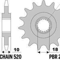 800Wx800H-1126481001-1 PBR Standaard staal voortandwiel 599 - 428