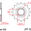 JT SPROCKETS Staal geluidsarm voortandwiel 1345 - 520