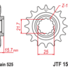 JT SPROCKETS Staal geluidsarm voortandwiel 1535 - 525