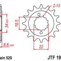 800Wx800H-1126794001-1 JT SPROCKETS Staal geluidsarm voortandwiel 1908 - 520