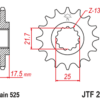 JT SPROCKETS Staal geluidsarm voortandwiel 297 - 525