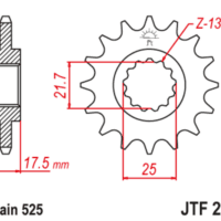 800Wx800H-1126796001-1 JT SPROCKETS Staal geluidsarm voortandwiel 297 - 525