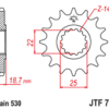 JT SPROCKETS Staal geluidsarm voortandwiel 743 - 530