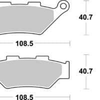 BREMBO Remblokken van gesinterd metaal - 07KS07SA
