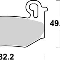 BREMBO Off-Road Remblokken van gesinterd metaal - 07BB42SA