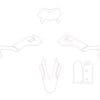 RACETECH Plastic Kit - 6 stuks