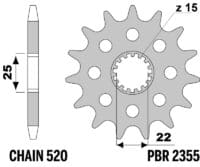 800Wx800H-1127982001-1 PBR Standaard staal voortandwiel 2355 - 520