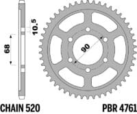 800Wx800H-1127989001-1 PBR C45 Standaard staal achtertandwiel 4761 - 520