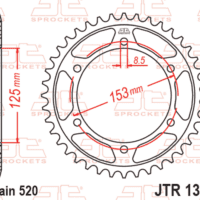 800Wx800H-1129691001-1 JT SPROCKETS Standaard staal achtertandwiel 1301 - 520