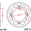 JT SPROCKETS Standaard staal achtertandwiel - 1141 - 420