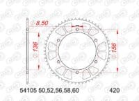 800Wx800H-1130387005-1 AFAM Standaard staal achtertandwiel 54105 - 420