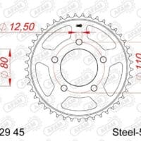 800Wx800H-1130488001-1 AFAM Standaard staal achtertandwiel 10629 - 520