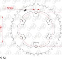 800Wx800H-1138550001-1 AFAM Standaard staal achtertandwiel 185300 - 520