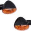 800Wx800H-1139370-3 HIGHSIDER Smart Little Duke Bulb Mini Indicator Body Black / Lens Orange (Pair), Front & Rear