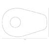 HIGHSIDER smart Mounting Plates Indy Spacer Black Aluminium, for Yamaha