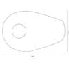 HIGHSIDER smart Mounting Plates Indy Spacer Black Aluminium, For Various Yamaha