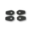 HIGHSIDER smart Mounting Plates Indy Spacer Black For Various Kawasaki, Yamaha, Suzuki