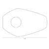 HIGHSIDER smart Mounting Plates Indy Spacer Black For Various Kawasaki, Yamaha, Suzuki