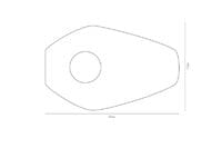 HIGHSIDER smart Mounting Plates Indy Spacer Black For Various Kawasaki, Yamaha, Suzuki