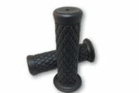 HIGHSIDER smart Custom Diamond Style Grip Rubber Black 1 Inch (Pair)