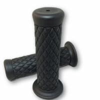 HIGHSIDER smart Custom Diamond Style Grip Rubber Black 1 Inch (Pair)