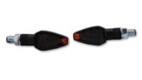 HIGHSIDER Smart Peak LED Indicator Body Black / Lens Smoked (Pair), Front & Rear