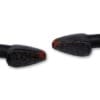 HIGHSIDER Smart Peak LED Indicator Body Black / Lens Smoked (Pair), Front & Rear