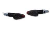 HIGHSIDER Smart Peak LED Indicator Body Black / Lens Smoked (Pair), Front & Rear