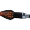 HIGHSIDER Smart Peak LED Indicator Body Black / Lens Smoked (Pair), Front & Rear