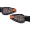 800Wx800H-1139449-1 HIGHSIDER Smart Peak LED Indicator Body Black / Lens Clear (Pair), Front & Rear