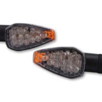 800Wx800H-1139449-1 HIGHSIDER Smart Peak LED Indicator Body Black / Lens Clear (Pair), Front & Rear