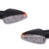 800Wx800H-1139449-2 HIGHSIDER Smart Peak LED Indicator Body Black / Lens Clear (Pair), Front & Rear