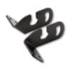 HIGHSIDER pro Indicator Adapter Black Original, For License Plate Holder, Aprilia/BMW/Triumph/Yamaha (Pair)