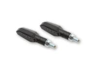 HIGHSIDER Smart Multiface LED Indicator Body Black / Lens Smoked (Pair), Front & Rear