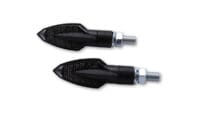 HIGHSIDER Smart Vinci LED Indicator Body Black / Lens Smoked (Pair), Front & Rear