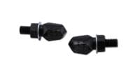 HIGHSIDER Smart Tiny LED Indicator Body Black / Lens Smoked (Pair), Rear